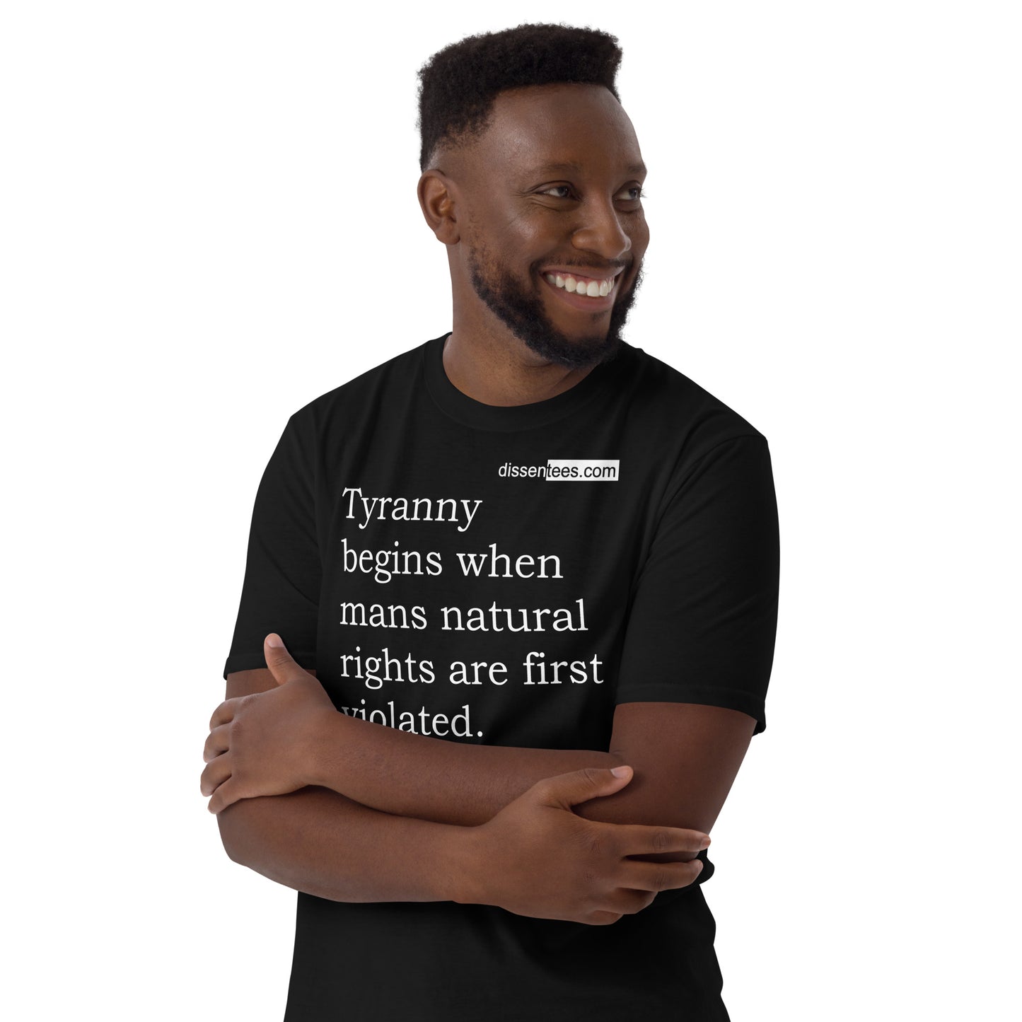 60. Tyranny begins when man's natural rights are first violated